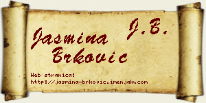 Jasmina Brković vizit kartica